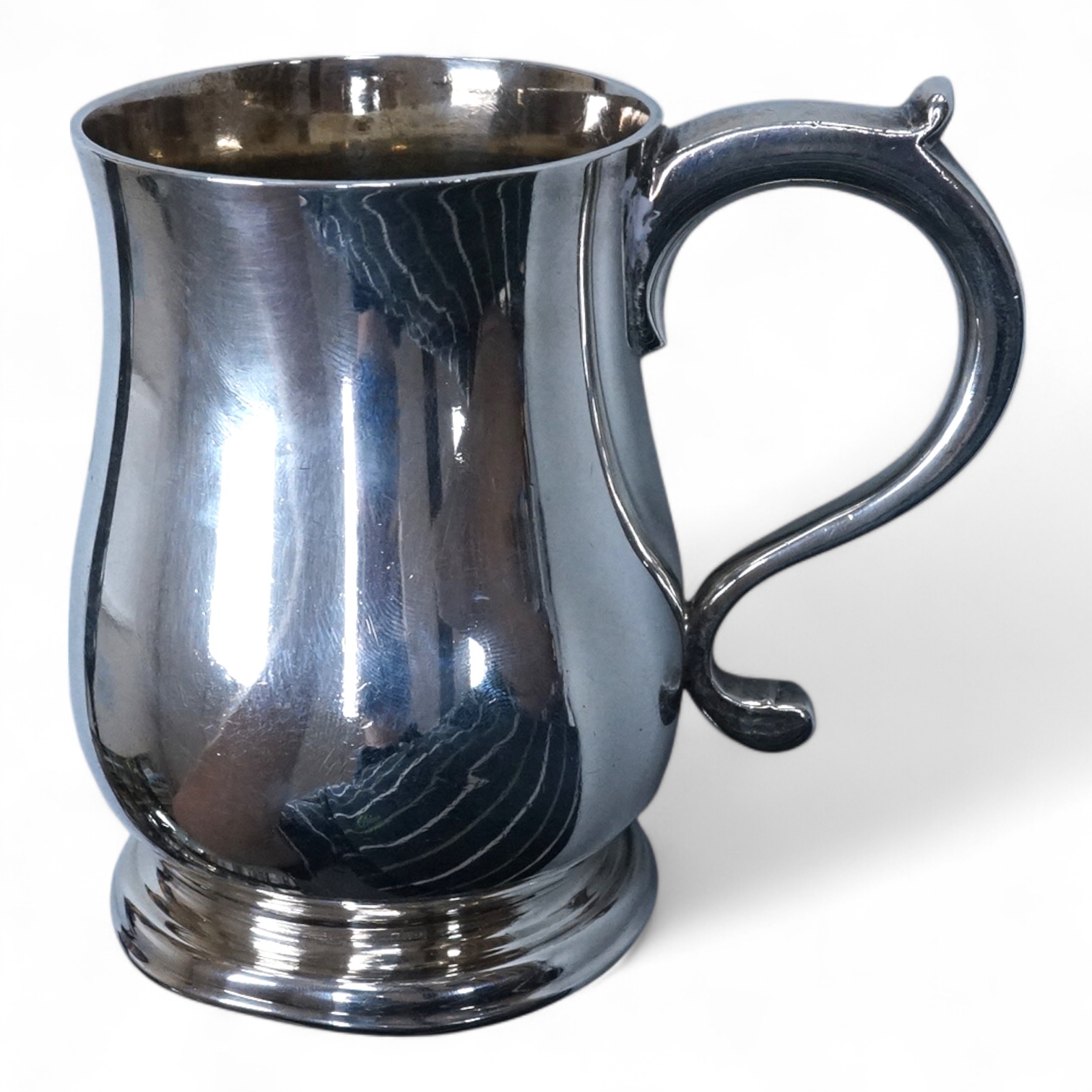 A George VI small silver baluster christening mug, William Comyns & Sons Ltd, London, 1937, height 95mm, 6.8oz.